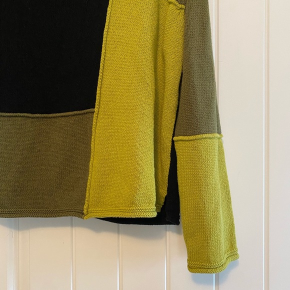 Habitat Colorblock Sweater - Black, Olive, and Yellow - Picture 2 of 6